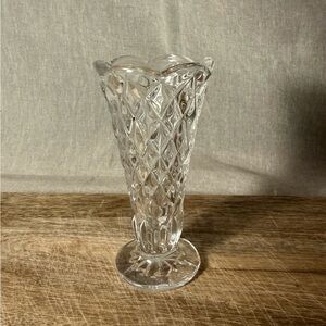 Vintage Galeay Crystal bus vase